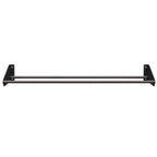 Ultra Showcase Series - Cork-Out Row (12 Bottles) - Black metal wall-mounted wine rack frame front view