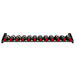 Ultra Showcase Series - Cork-Out Row (12 Bottles) - Black metal wall-mounted wine rack frame with bottles front view