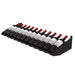 Ultra Showcase Series - Display Row (12 Bottles) - Black horizontal wine rack holding 12 wine bottles