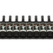 Ultra Showcase Series - Display Row (12 Bottles) - Black horizontal wine rack holding wine bottles close up front view