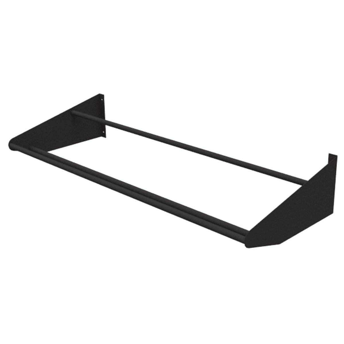 Ultra Showcase Series - Display Row (12 Bottles) - Black metal wall-mounted wine rack frame shown