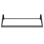 Ultra Showcase Series - Display Row (12 Bottles) - Black metal wall-mounted wine rack frame top view
