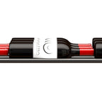 Ultra Showcase Series - Horizontal Row (6 - 9 Bottles) - Close-up view of the wine and the rack