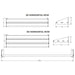 Ultra Showcase Series - Horizontal Row (6 - 9 Bottles) - Dimensions of the racks shown