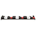 Ultra Showcase Series - Horizontal Row (6 - 9 Bottles) - Triple Deep wall-mounted black metal wine rack front view