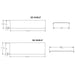 Ultra Showcase Series - Showcase Shelf - Product Dimensions Shown