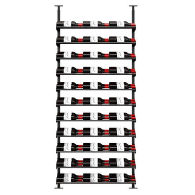 Ultra Showcase Standard Cascade Kits (66 - 99 Bottles) - double deep wine rack shown