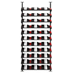Ultra Showcase Standard Cascade Kits (66 - 99 Bottles) - triple deep wine rack shown