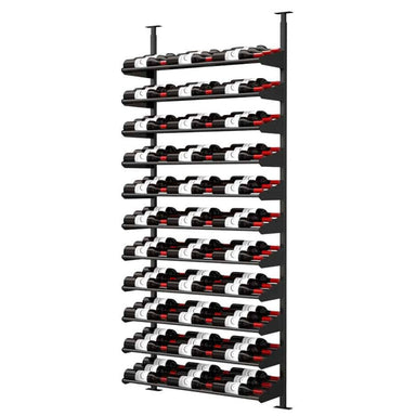 Ultra Showcase Standard Cascade Kits (66 - 99 Bottles) - wine rack system with cascading label-forward shelves storing multiple bottles