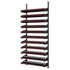 Ultra Showcase Standard Cork-Out Kit (121 Bottles) - Horizontal wine rack front right view