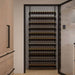 Ultra Showcase Standard Display Kit (121 Bottles) - Compact wine cellar with floor-to-ceiling wall-mounted racks neatly storing bottles in rows