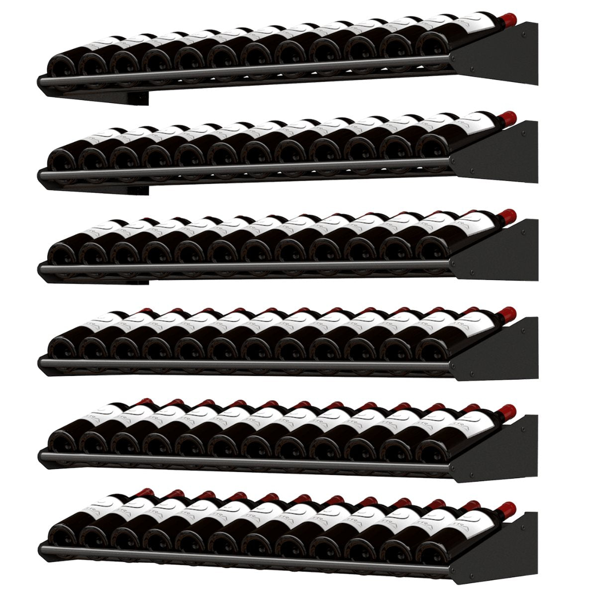 Ultra Showcase Standard Display Kit (121 Bottles) - Horizontal wine rack dynamic mounting option