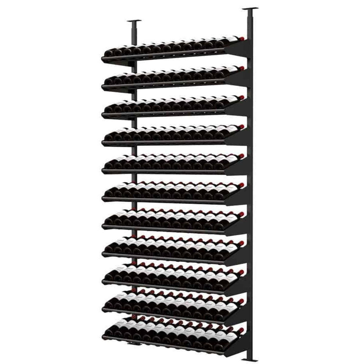 Ultra Showcase Standard Display Kit (121 Bottles) - Horizontal wine rack front right view