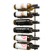 VintageView 2-Foot Wall-Mounted Wine Storage Rack Double Depth 12 Bottles Brushed Nickel Shown