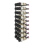 VintageView 3-Foot Wall-Mounted Wine Storage Rack Triple Depth 27 Bottles Gunmetal Shown