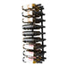 VintageView 3-Foot Wall-Mounted Wine Storage Rack Triple Depth 27 Bottles Matte Black Shown