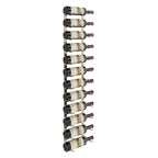 VintageView 4-Foot Wall-Mounted Wine Storage Rack Single Depth 12 Bottles Golden Bronze Shown