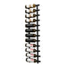 VintageView 4-Foot Wall-Mounted Wine Storage Rack Single Depth 12 Bottles Matte Black Shown