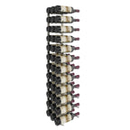 VintageView 4-Foot Wall-Mounted Wine Storage Rack Triple Depth 36 Bottles Gunmetal Shown