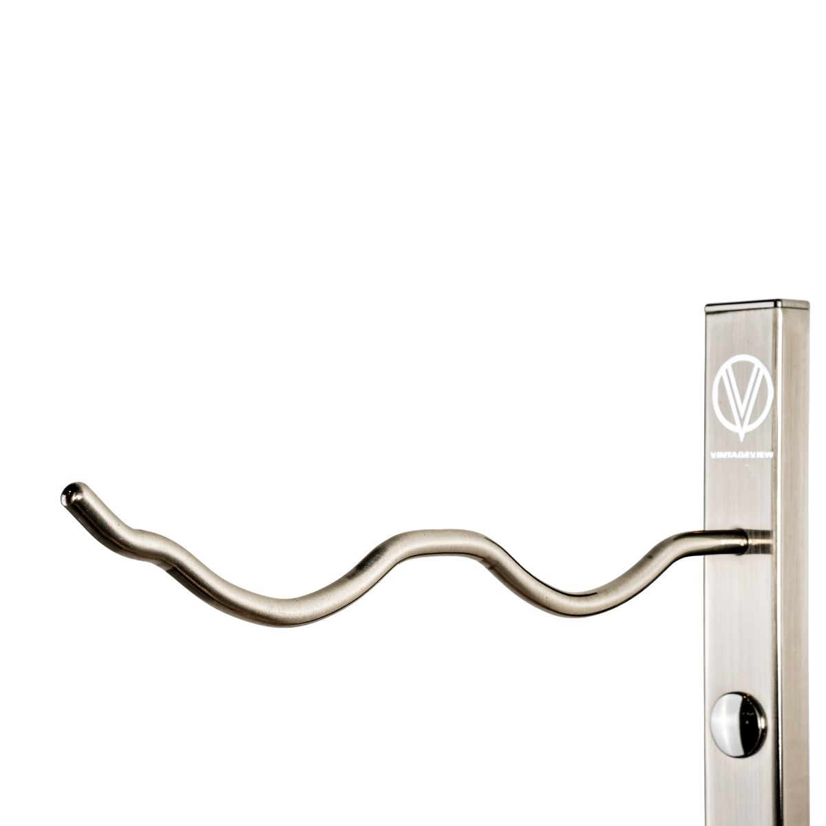 VintageView 4" Wall-Mounted Metal Wine Rack 2 Bottles Double Deep Close Up View