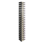 VintageView 7-Foot Wall-Mounted Wine Storage Rack Triple Depth 63 Bottles Brushed NIckel Shown