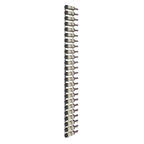 VintageView 8-Foot Wall-Mounted Wine Storage Rack Single Depth 24 Bottles Brushed Nickel Shown