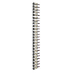 VintageView 8-Foot Wall-Mounted Wine Storage Rack Single Depth 24 Bottles Chrome Luxe Shown
