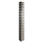 VintageView 8-Foot Wall-Mounted Wine Storage Rack Triple Depth 72 Bottles Brushed Nickel Shown