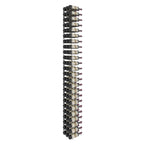 VintageView 8-Foot Wall-Mounted Wine Storage Rack Triple Depth 72 Bottles Chrome Luxe Shown