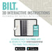 BILT 3D interactive installation instructions for VintageView wall mounted wine racks