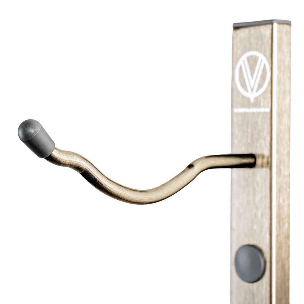 Close-up of VintageView Big Bottle wall mounted wine rack single deep configuration