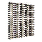 VintageView Feature Wall 6-Foot Wine Rack Kit Double Depth 180 Bottles Golden Bronze Shown
