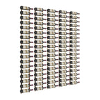 VintageView Feature Wall 6-Foot Wine Rack Kit Single Depth 90 Bottles Golden Bronze Shown