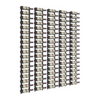 VintageView Feature Wall 6-Foot Wine Rack Kit Single Depth 90 Bottles Matte Black Shown
