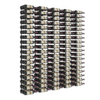 VintageView Feature Wall 6-Foot Wine Rack Kit Triple Depth 270 Bottles Brushed Nickel Shown