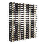 VintageView Feature Wall 6-Foot Wine Rack Kit Triple Depth 270 Bottles Chrome Luxe Shown