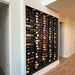VintageView Feature Wall 7-foot wine rack recessed into a hallway wall with floor to ceiling wine storage