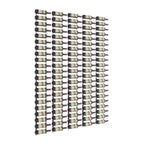 VintageView Feature Wall 7-Foot Wine Rack Kit Single Depth 105 Bottles Brushed Nickel Shown
