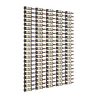 VintageView Feature Wall 7-Foot Wine Rack Kit Single Depth 105 Bottles Golden Bronze Shown