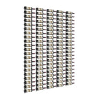 VintageView Feature Wall 7-Foot Wine Rack Kit Single Depth 105 Bottles Gunmetal Shown