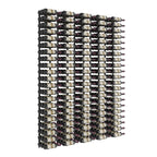 VintageView Feature Wall 7-Foot Wine Rack Kit Triple Depth 315 Bottles Matte Black Shown