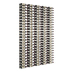 VintageView Feature Wall 8-Foot Wine Rack Kit Double Depth 240 Bottles Golden Bronze Shown