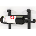 VintageView Le Rustique wall mounted metal wine rack holding a single wine bottle