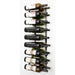 VintageView Magnum & Champagne Wall-Mounted Wine Rack - 18 Bottles Brushed Nickel Label Out Shown