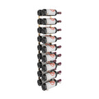 VintageView Magnum & Champagne Wall-Mounted Wine Rack - 18 Bottles Golden Bronze Label Out Shown