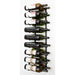 VintageView Magnum & Champagne Wall-Mounted Wine Rack - 18 Bottles Matte Black Label Out Shown