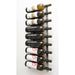 VintageView Magnum & Champagne Wall-Mounted Wine Rack - 9 Bottles Brushed Nickel Label Out Shown