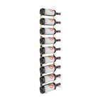 VintageView Magnum & Champagne Wall-Mounted Wine Rack - 9 Bottles Golden Bronze Label Out Shown