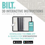 VintageView Magnum and Champagne wall mounted wine rack BILT 3D app installation instructions