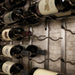 VintageView Magnum and Champagne wall mounted wine rack showing bottle cradle detail